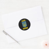 Eer Oekraïne 1 Ronde Sticker (Envelop)