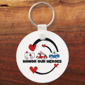 Eer onze Heroes Tshirts en Gifts Sleutelhanger (Voorkant)