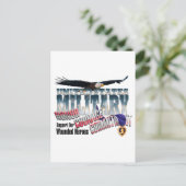 Eer onze militaire helden briefkaart (Staand voorkant)