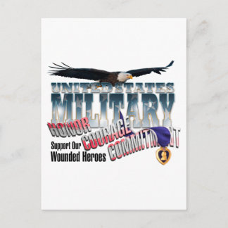 Eer onze militaire helden briefkaart