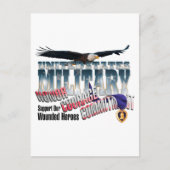 Eer onze militaire helden briefkaart (Voorkant)
