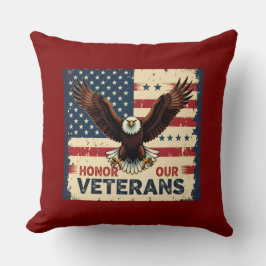 Eer onze veteranen 51 x 51 cm Polyester kussenhoes Kussen