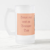 Eer onze veteranen - matglas bierpul (Links)