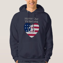 Eer onze veteranen Schattige T-shirt met een vrede