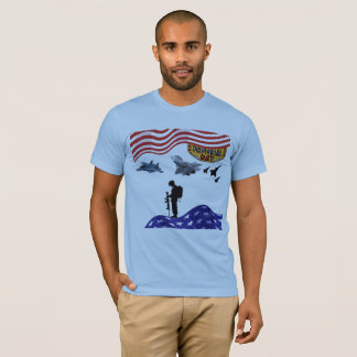 Eer op herdenkingsdag babyblauw t-shirt