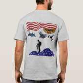 Eer op herdenkingsdag grijs t-shirt (Achterkant)