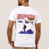 Eer op herdenkingsdag wit t-shirt (Achterkant)