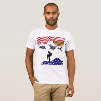 Eer op herdenkingsdag wit t-shirt