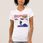 Eer op herdenkingsdag wit t-shirt (Voorkant)