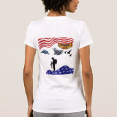 Eer op herdenkingsdag wit t-shirt (Achterkant)