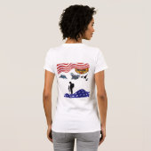 Eer op herdenkingsdag wit t-shirt (Achterkant volledig)