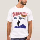 Eer op herdenkingsdag wit t-shirt (Voorkant)