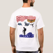 Eer op herdenkingsdag wit t-shirt (Achterkant)