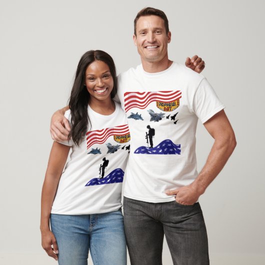 Eer op herdenkingsdag wit t-shirt (Unisex)