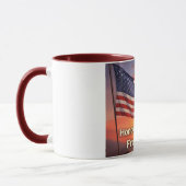 "Eer. Opoffering. Vrijheid." Amerikaanse soldatenv Mok (Links)