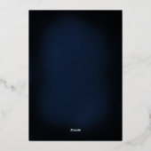 Eer Religieus Kerstontwerp Folie Feestdagenkaart (Achterkant)