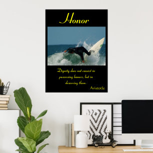 Eer rijdt op golven van atletieke meesterschap poster