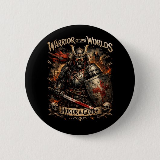 Eer & Roem Ronde Button 5,7 Cm (Voorkant)