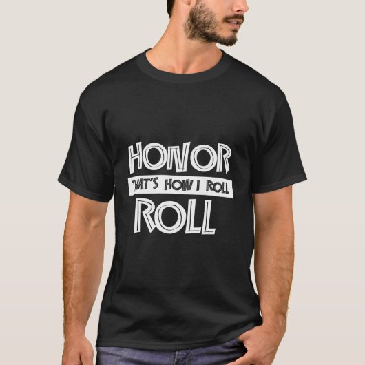 Eer Roll Student Een SM Afstuderen T-shirt (Voorkant)