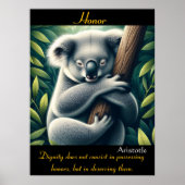 Eer rust in de zachte omhelzing van Natuur Poster (Voorkant)