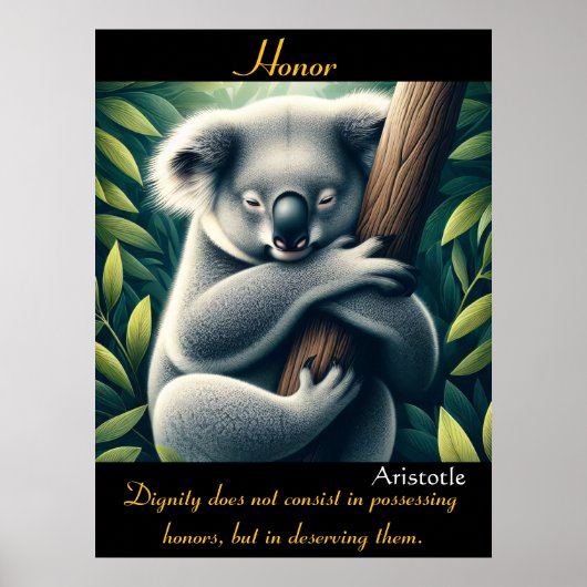 Eer rust in de zachte omhelzing van Natuur Poster (Voorkant)