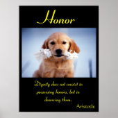 Eer schijnt door speelse puppy vreugde poster (Voorkant)