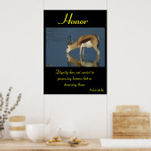 Eer schittert te midden van de ongetemde schoonhei poster (Keuken)