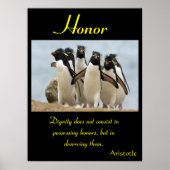 Eer staat temidden van de felle majesteit van Natu Poster (Voorkant)