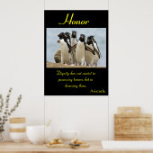 Eer staat temidden van de felle majesteit van Natu Poster (Keuken)