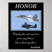 Eer stijgt door de moedige geest van het leger poster (Voorkant)