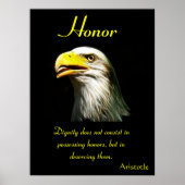 Eer stijgt met tijdloze gratie van de adelaar poster (Voorkant)