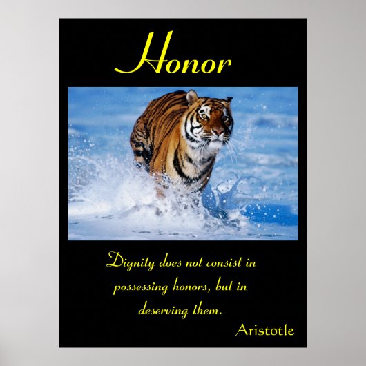 Eer stijgt temidden van de rauwe pracht van Natuur Poster (Voorkant)