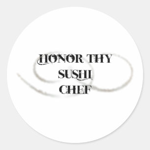 Eer Thy Sushi Chef Ronde Sticker