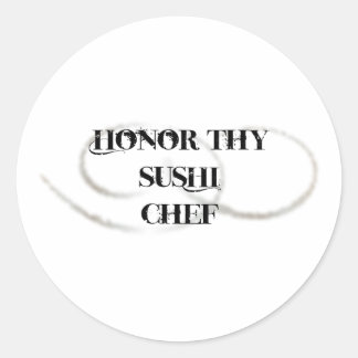 Eer Thy Sushi Chef Ronde Sticker