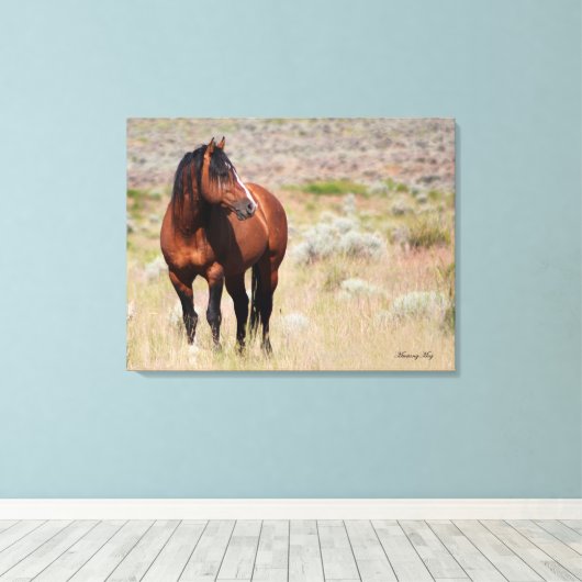 Eer uw huis canvas afdruk (Insitu (Houten vloer))