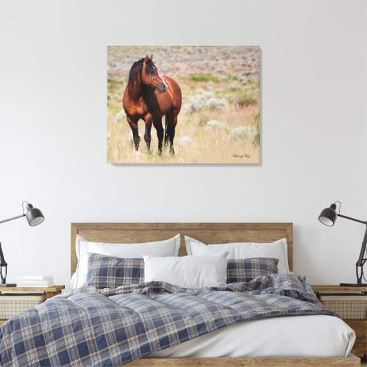 Eer uw huis canvas afdruk (Insitu (Slaapkamer))