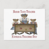 Eer uw leraar nationale lerarendag briefkaart (Voorkant)