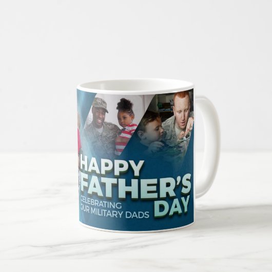 Eer uw militaire vader, speciale Vaderdag Koffiemok (Voorkant rechts)