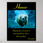 Eer Verlicht De Stralende Aura Van Het Polaire Bee Poster (Voorkant)