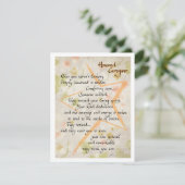 Eer verzorger Bedankkaart Feestdagenkaart (Staand voorkant)