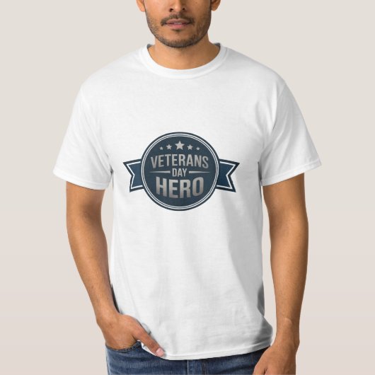 Eer veteranen met oprechte eerbetoon graphics t-shirt (Voorkant)