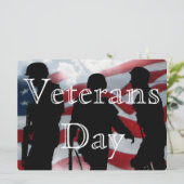 Eer Veterans Day 6,5" x 8,75" Uitnodiging (Staand voorkant)