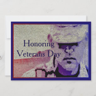 Eer Veterans Day 7.5" x 5.5 uitnodigingskaart Kaart