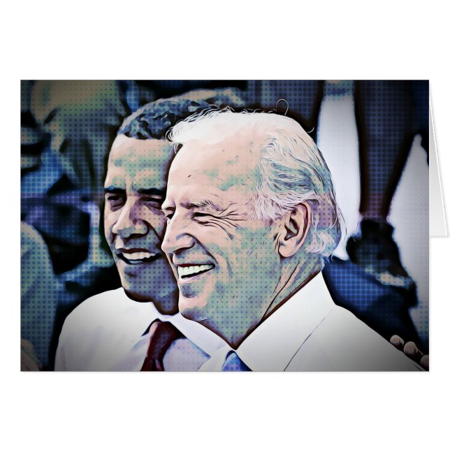 Eer, Waardigheid en Klasse, Obama en BIden Kaart (Voorkant Horizontaal)