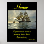 Eer weerklinkt binnen eindeloze oceaanhorizonten poster (Voorkant)