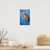 Eerbare Kat Blessure, Louis Wain Poster (Keuken)