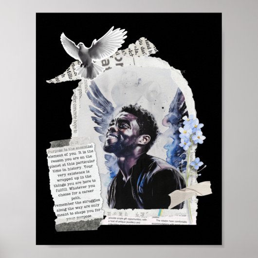 Eerbetoon aan Chadwick Boseman - Doel 2 Poster (Voorkant)