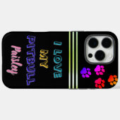 Eerbetoon aan de geliefde Pitbull, Paisley Case-Mate iPhone Case (Achterkant (horizontaal))