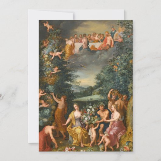 Eerbetoon aan de Godin Flora, een feest van de god (Voorkant)