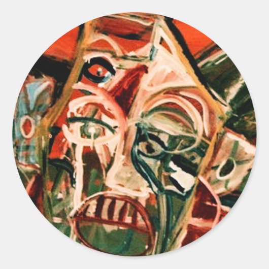 EERBETOON AAN DE MISTRO RONDE STICKER (Voorkant)
